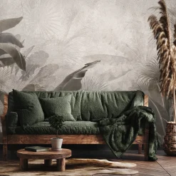 Fototapeta Tropikalne Liście W Stylu Vintage 90x60cm