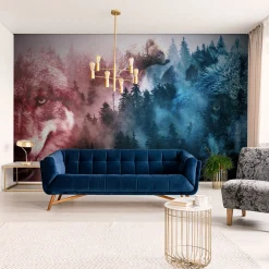 Fototapeta WILKI Niedźwiedzie Las Kolaż 3D 90x60cm