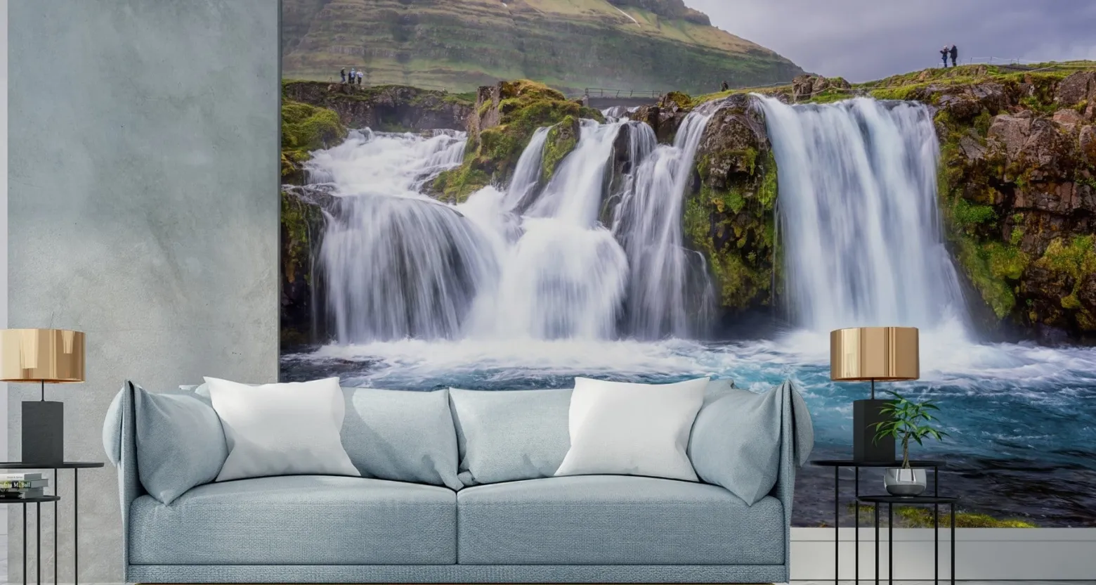 Fototapeta WODOSPAD Kirkjufellsfoss 3D 90x60cm