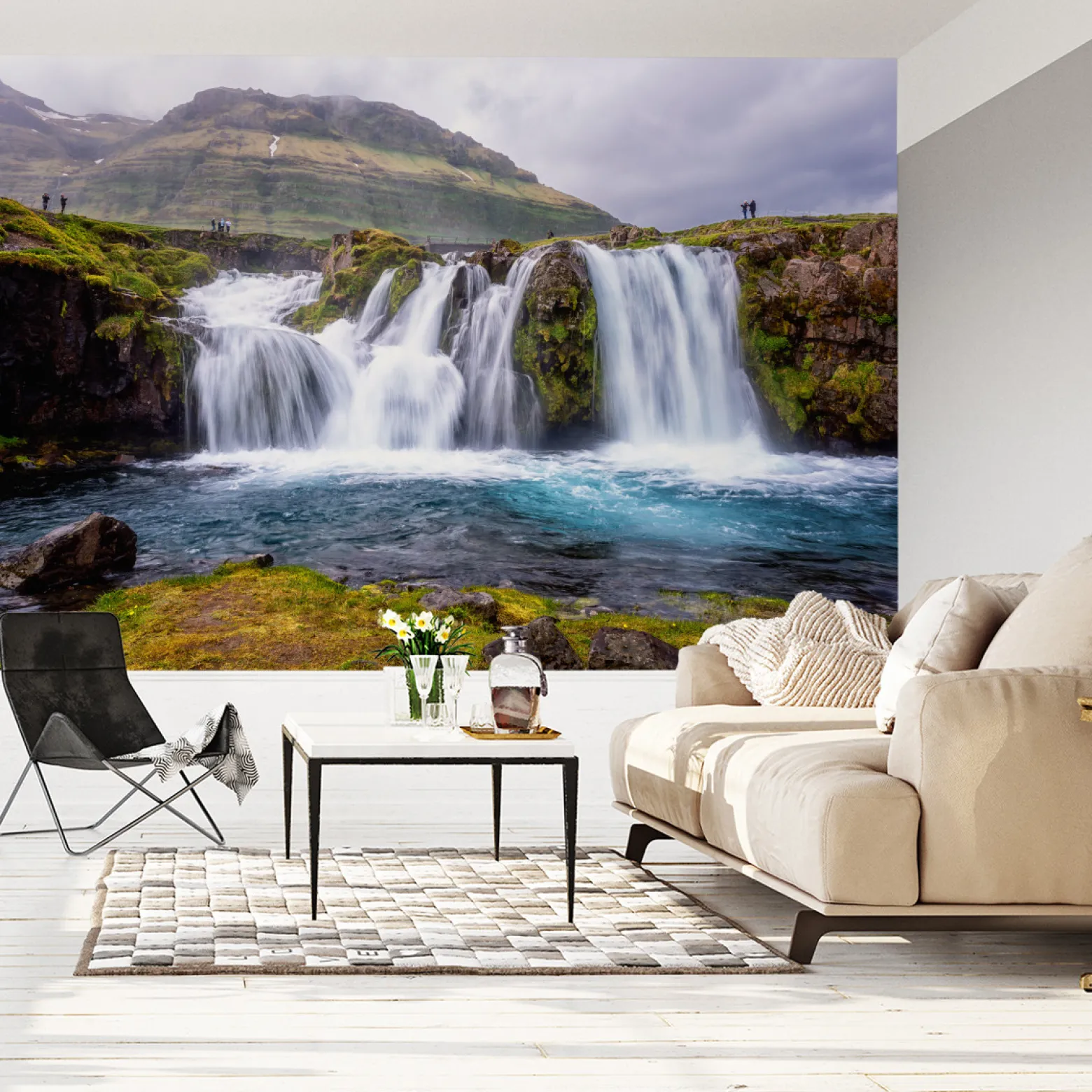 Fototapeta WODOSPAD Kirkjufellsfoss 3D 90x60cm