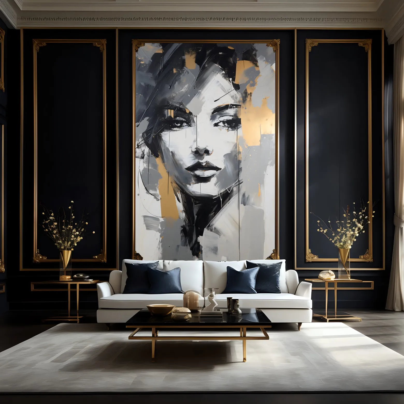 Fototapeta Zmysłowy Abstrakcyjny Portret Kobiety 100x150cm