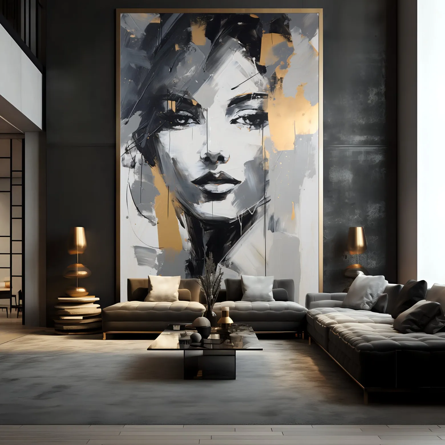 Fototapeta Zmysłowy Abstrakcyjny Portret Kobiety 100x150cm
