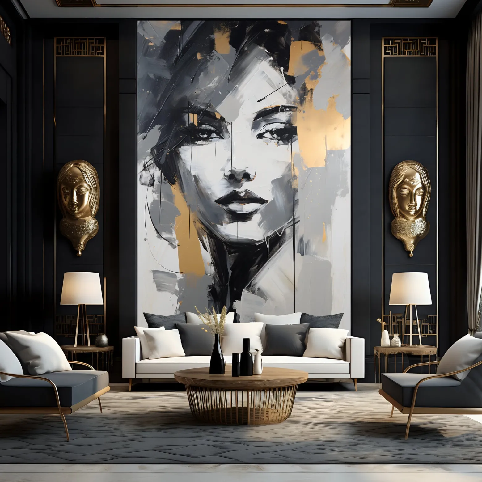 Fototapeta Zmysłowy Abstrakcyjny Portret Kobiety 100x150cm