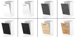 Front zabudowa zmywarki szafka 45cm spremium dąb sonoma