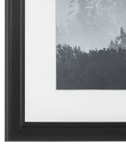 Galeria ścienna ramki z haczykami 6 sztuk czarna