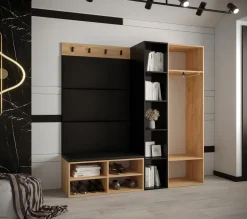 Garderoba do przedpokoju MIRO 1 dąb craft + manila 35