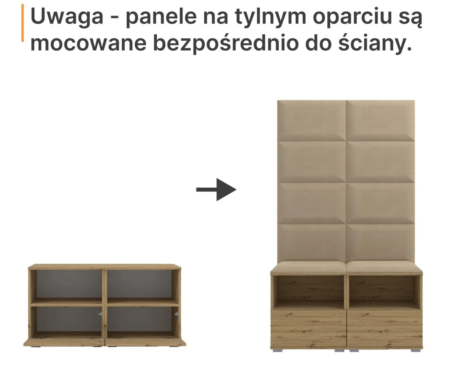 Garderoba do przedpokoju Nela V - kolor grafit