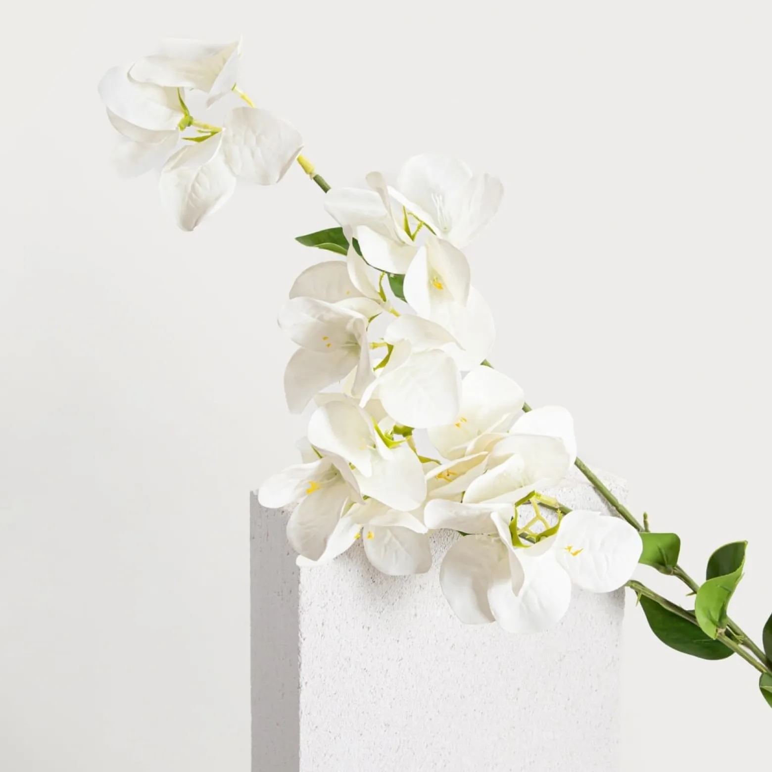 Gałązka sztuczna AZALEA azalia japońska biała 112 cm HOMLA