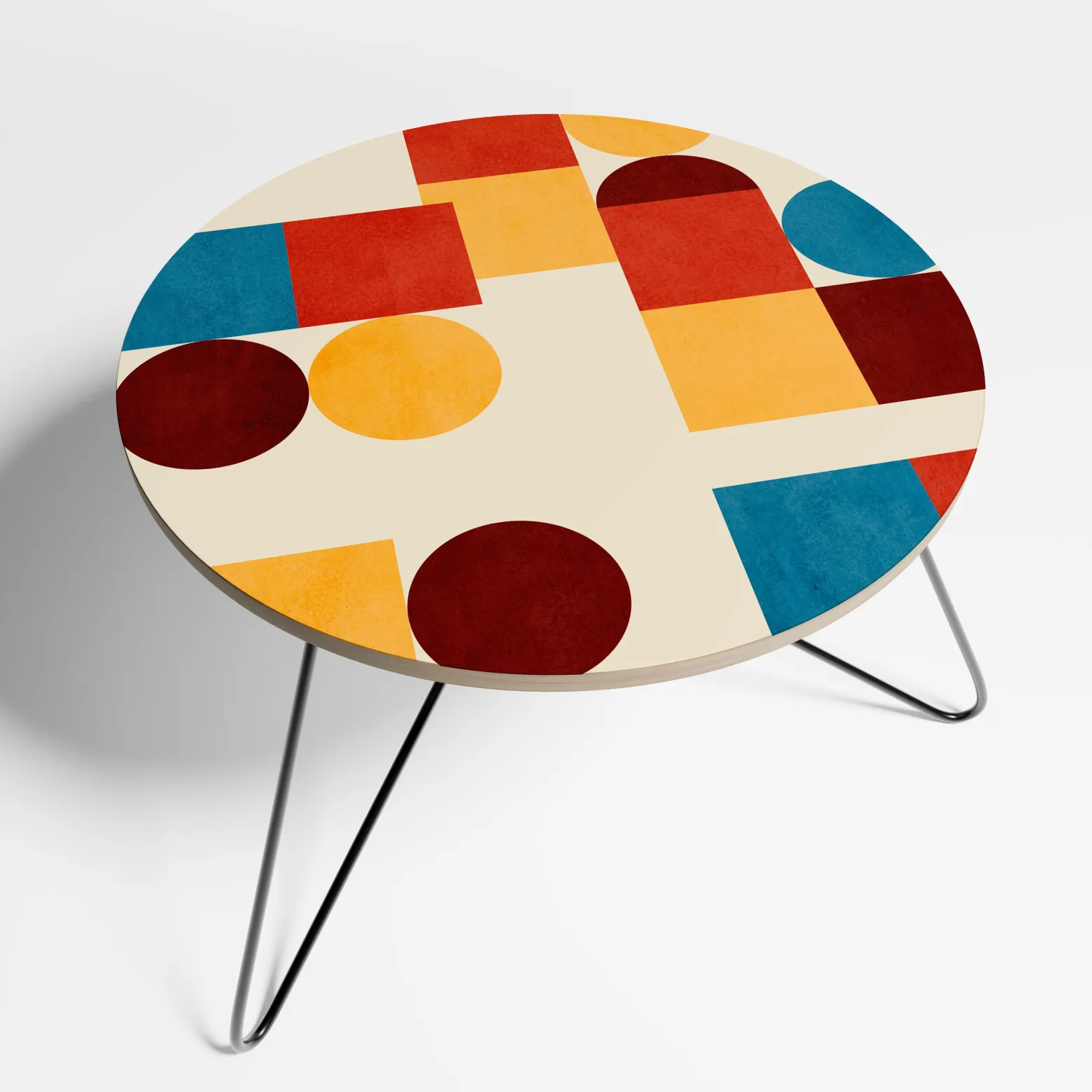 GEOMETRIC PUZZLE Stolik kawowy mały