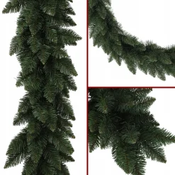 Girlanda Choinkowa Świąteczna 112 cm Zielona Gęsta