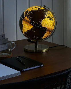 Globus dekoracyjny z LED czarny