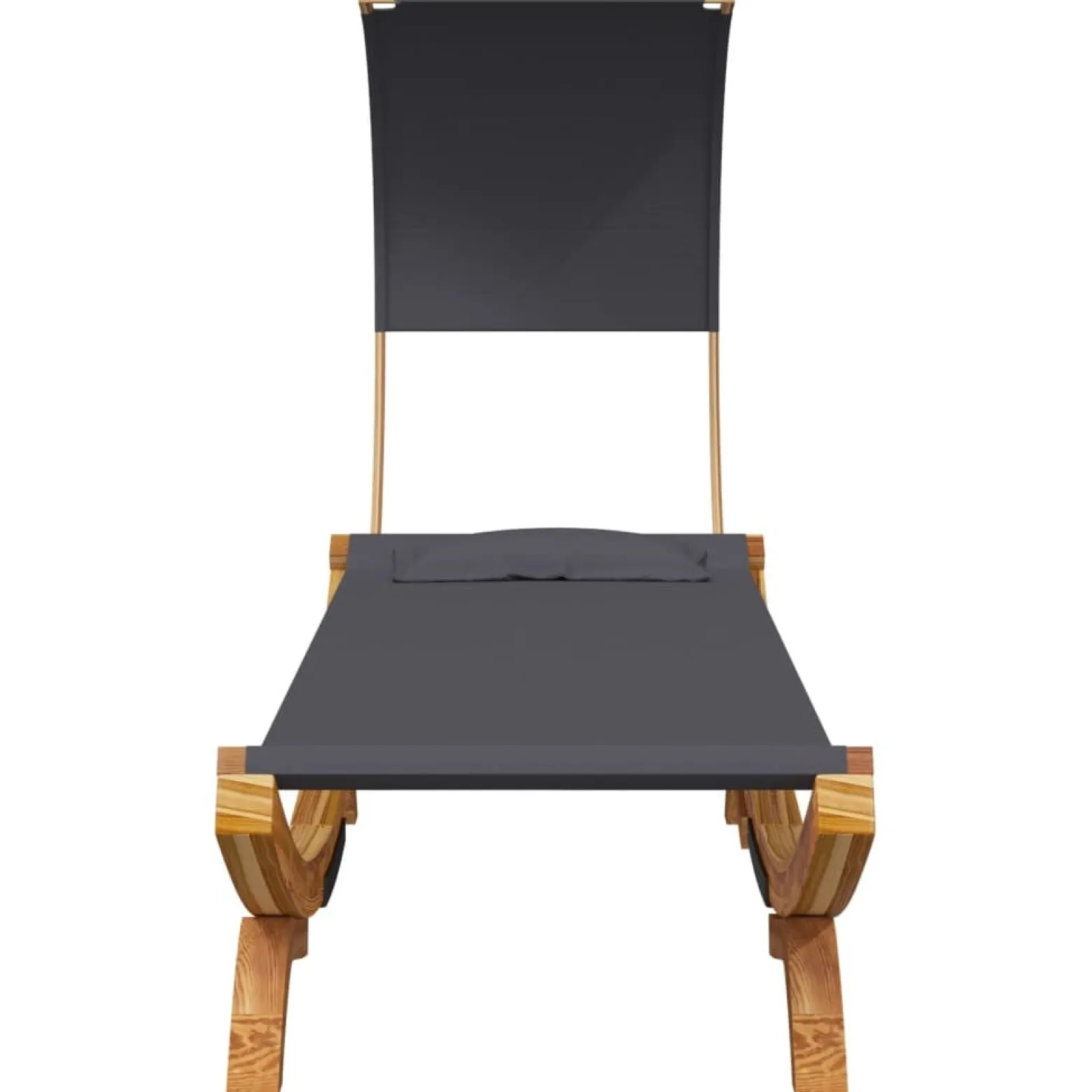 Hamak Antracyt 100 x 200 x 126 cm Drewno vidaXL