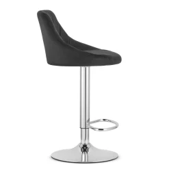 Hoker KAST - aksamit czarny / baza chrom x 2