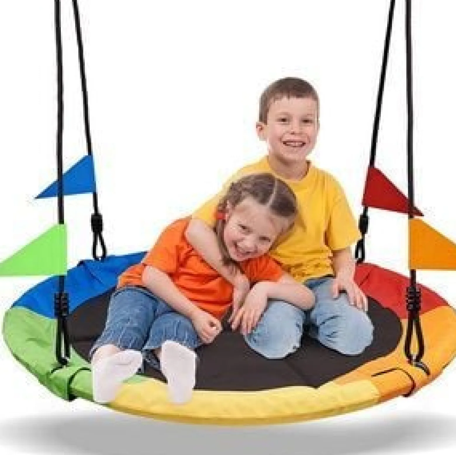 Huśtawka ogrodowa Bocianie Gniazdo XL, 100 cm, 150 kg, multikolor