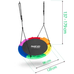 Huśtawka ogrodowa bocianie gniazdo 120 cm swingo Neo-Sport