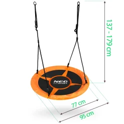 Huśtawka ogrodowa bocianie gniazdo 95 cm swingo Neo-Sport