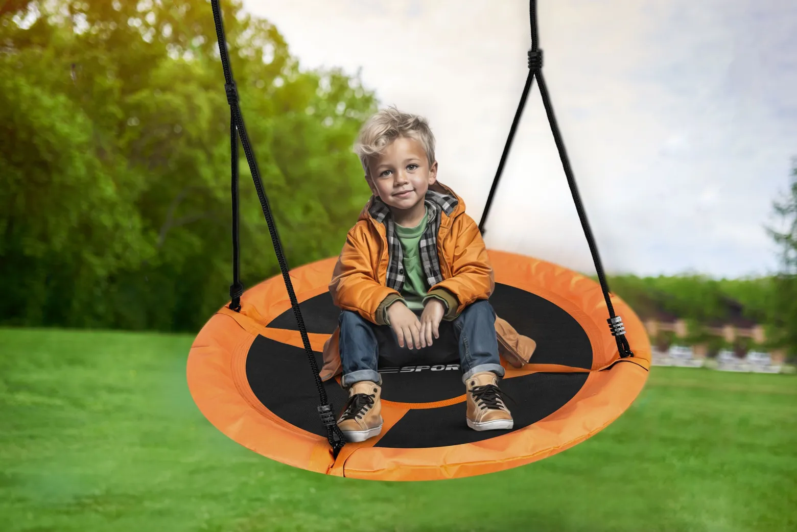 Huśtawka ogrodowa bocianie gniazdo 95 cm swingo Neo-Sport