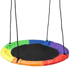 Huśtawka ogrodowa bocianie gniazdo Romek multikolor 60 cm