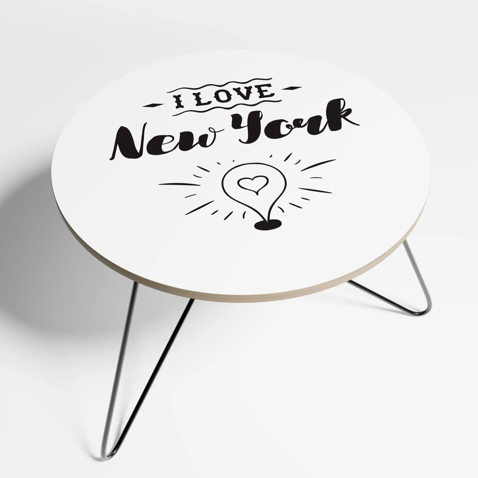 I LOVE NEW YORK Stolik kawowy mały