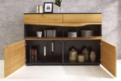 INVICTA komoda WILD OAK 120 cm szary dąb - drewno naturalne