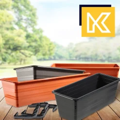 KADAX Doniczka Balkonowa 60cm Skrzynka Na Kwiaty
