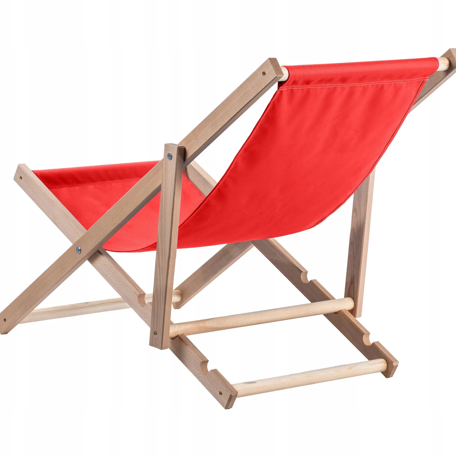 Kadax Leżak Ogrodowy Plażowy Drewniany Leżaki 2szt