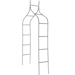 KADAX Pergola Ogrodowa Metalowa 255cm Łuk Kwiaty Na Podpora