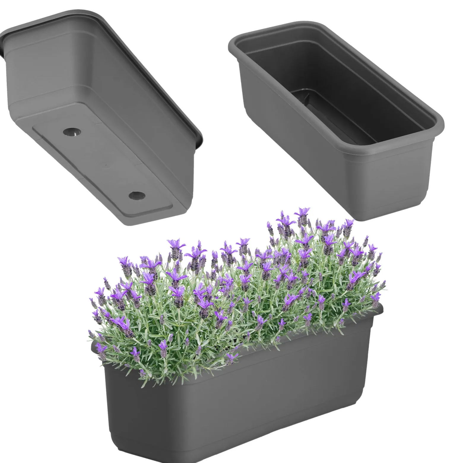 Kadax Skrzynka Balkonowa 40cm Doniczka Na Kwiaty