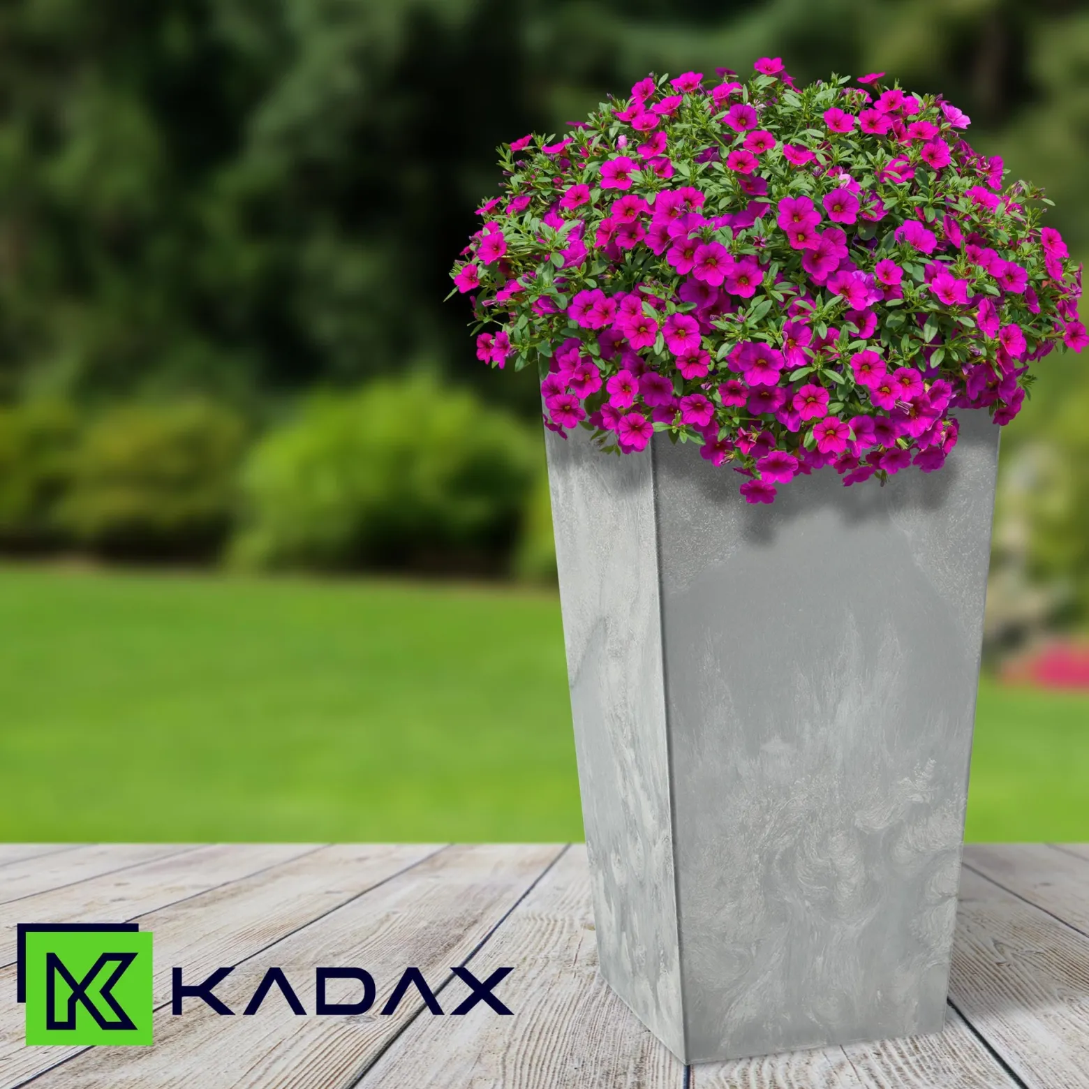 KADAX Donica Na Kwiaty 36cm Osłonka Z Wkładem Kwietnik