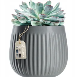 Kadax Doniczka Ceramiczna 14cm Osłonka Szara