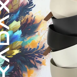 Kadax Doniczka Donica 47cm Wkład Osłonka Antracyt