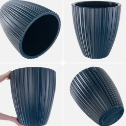 KADAX Doniczka Na Kwiaty 30cm Wkład Kwietnik Niebieska