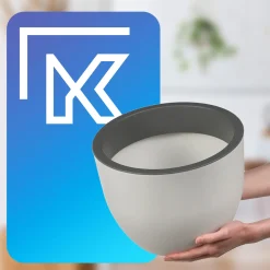 KADAX Doniczka Ogrodowa 30cm Biała Mat