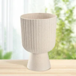 Kadax Doniczka Osłonka Gazon Kwietnik 14cm Beżowa