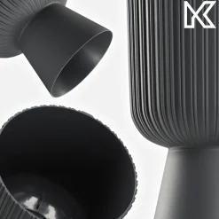 Kadax Doniczka Osłonka Plastikowa Gazon 18cm Szara