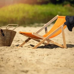 Kadax Leżak Ogrodowy Plażowy Drewniany Leżaki 2szt