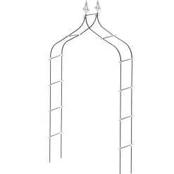 KADAX Pergola Ogrodowa Metalowa 255cm Łuk Kwiaty Na Podpora