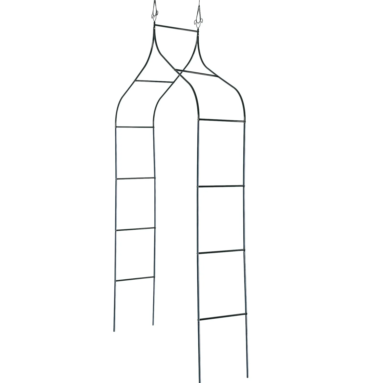 KADAX Pergola Ogrodowa Metalowa 255cm Łuk Kwiaty Na Podpora