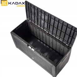 Kadax Skrzynia Ogrodowa Kufer Schowek 310L Brązowa