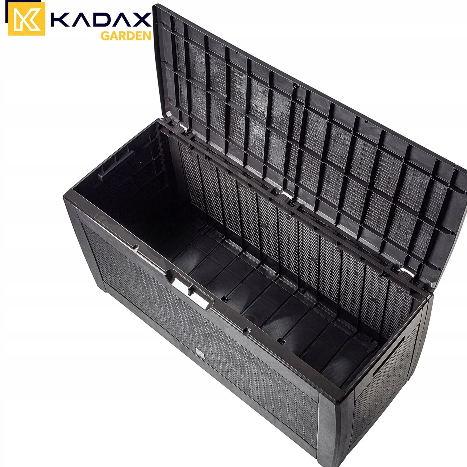 Kadax Skrzynia Ogrodowa Kufer Schowek 310L Brązowa