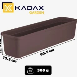 KADAX Skrzynka Balkonowa 60cm Doniczka Na Kwiaty