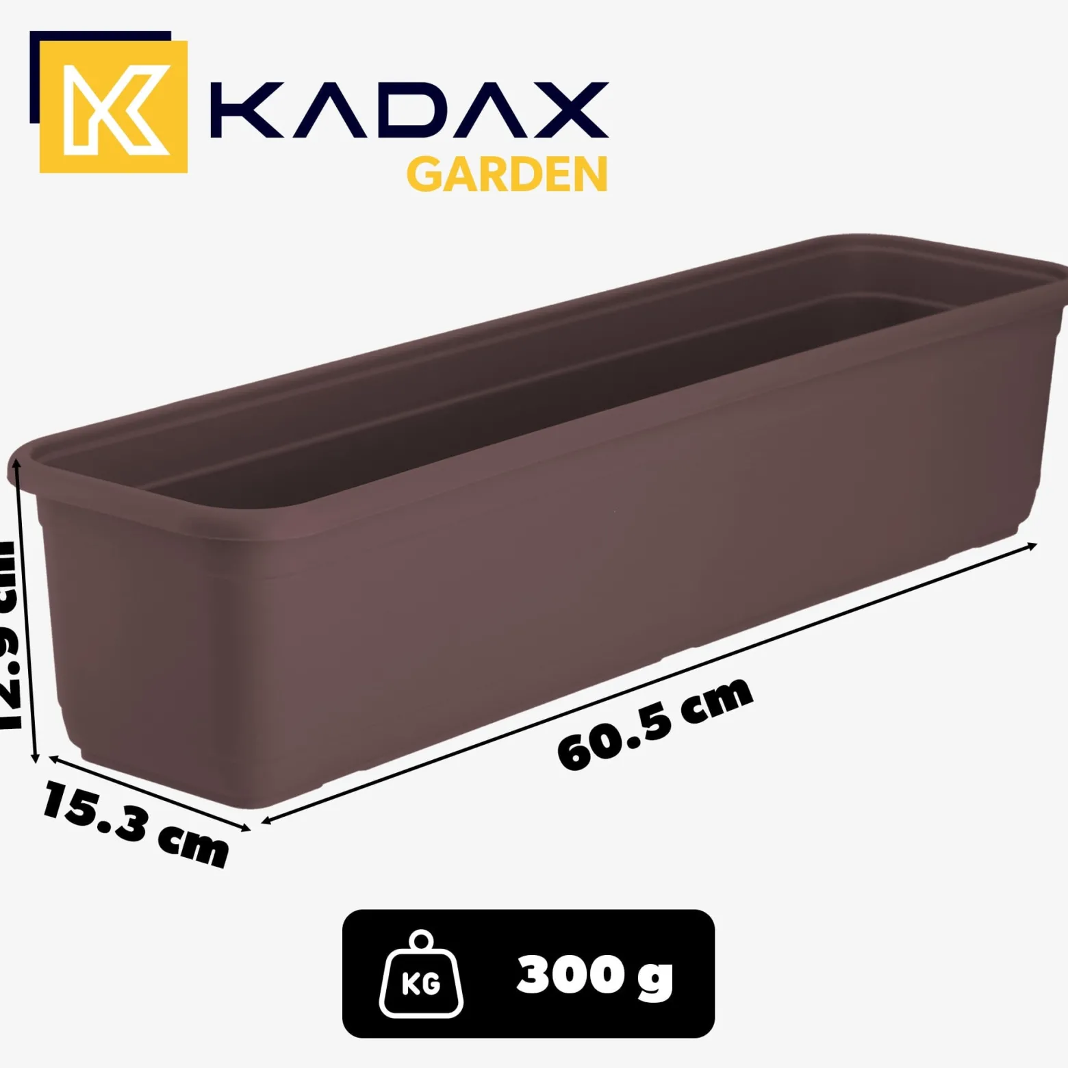 KADAX Skrzynka Balkonowa 60cm Doniczka Na Kwiaty