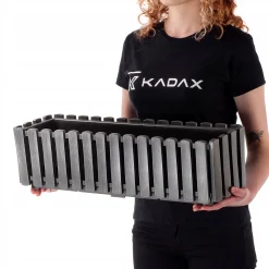 Kadax Skrzynka Balkonowa 58cm Donica Szara Kwiaty