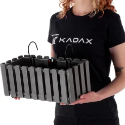 Kadax Skrzynka Balkonowa 38cm + 2 Uchwyty Szara