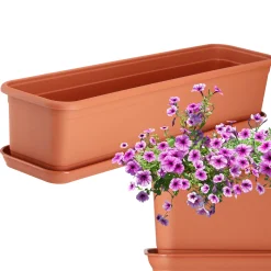 Kadax Skrzynka Balkonowa Doniczka 60cm + Podstawka