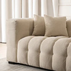 Kanapa Sofa Glamour 2 Osobowa Do Salonu Wygodna Kremowa MODERNO 2S