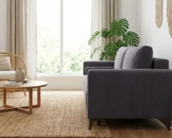 Kanapa Rozkładana do Salonu Sofa z Funkcją Spania i Pojemnikiem Luis Zieleń