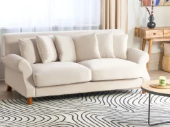 Kanapa złamana biel glamour retro