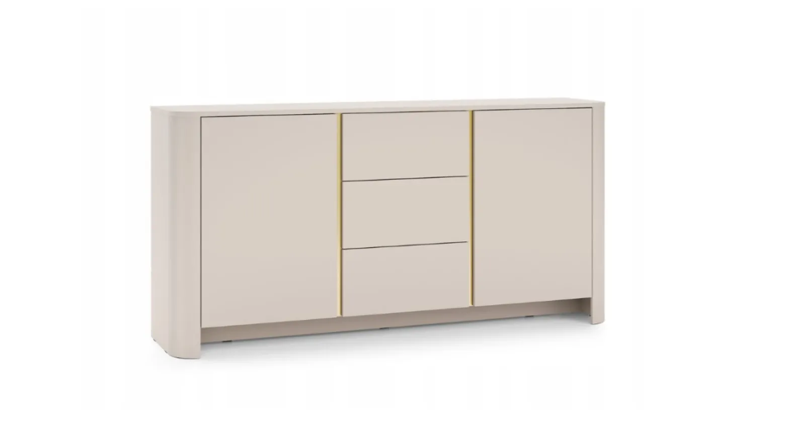 Kaszmir Komoda 2d3sz KSZ 168cm Zaokrąglone boki Bris PS