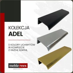 Kaszmirowa szafka 80 cm ADEL CASHMERE 82-80-2S z umywalką